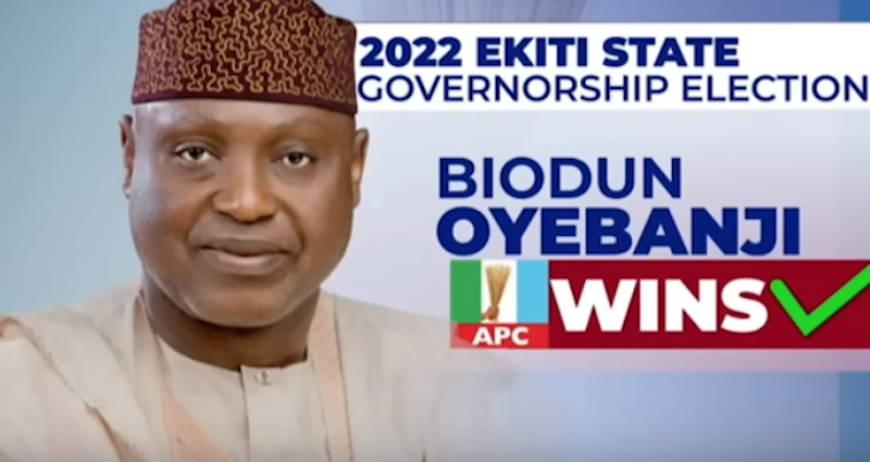 EkitiDecides2022: INEC Declares Oyebanji Winner Of Ekiti Governorship Election