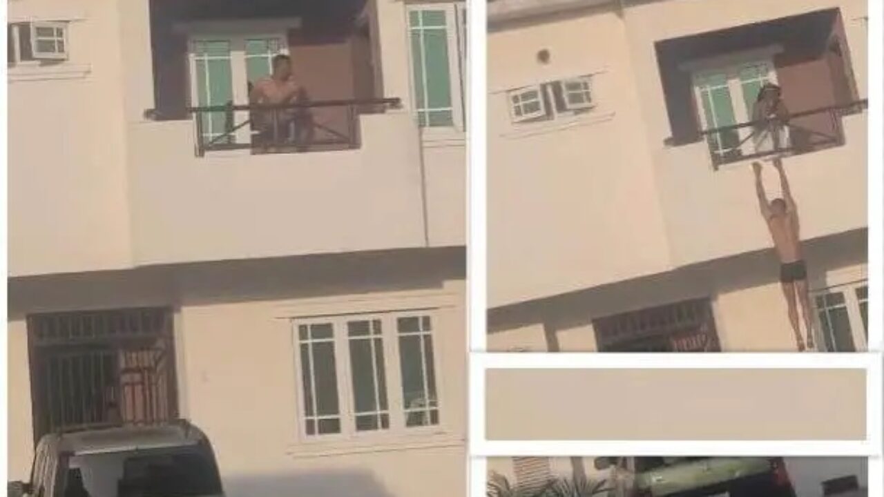 Watch Video Of Woman Allegedly Sneaking Out Her Lover From Back of A Building
