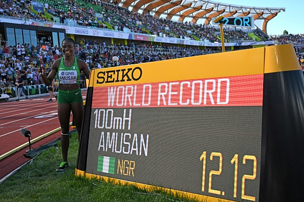 World Athletics Championships: See Video Of Moment Nigeria’s Amusan Breaks Record, Wins 100m Hurdles Gold