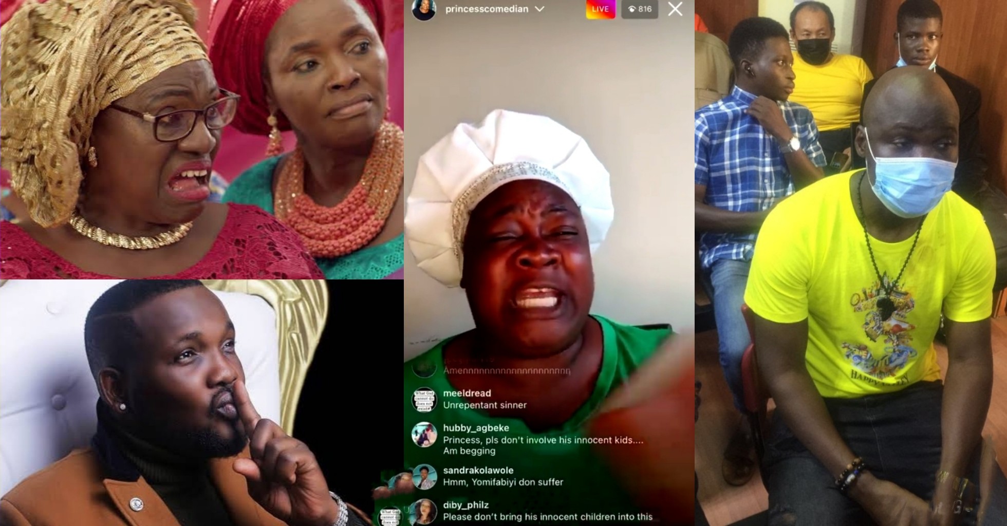 Watch Video Of Princess Raining Curses On Iya Rainbow, Yomi Fabiyi After Baba Ijesha Was Sentenced To 16 Years Imprisonment