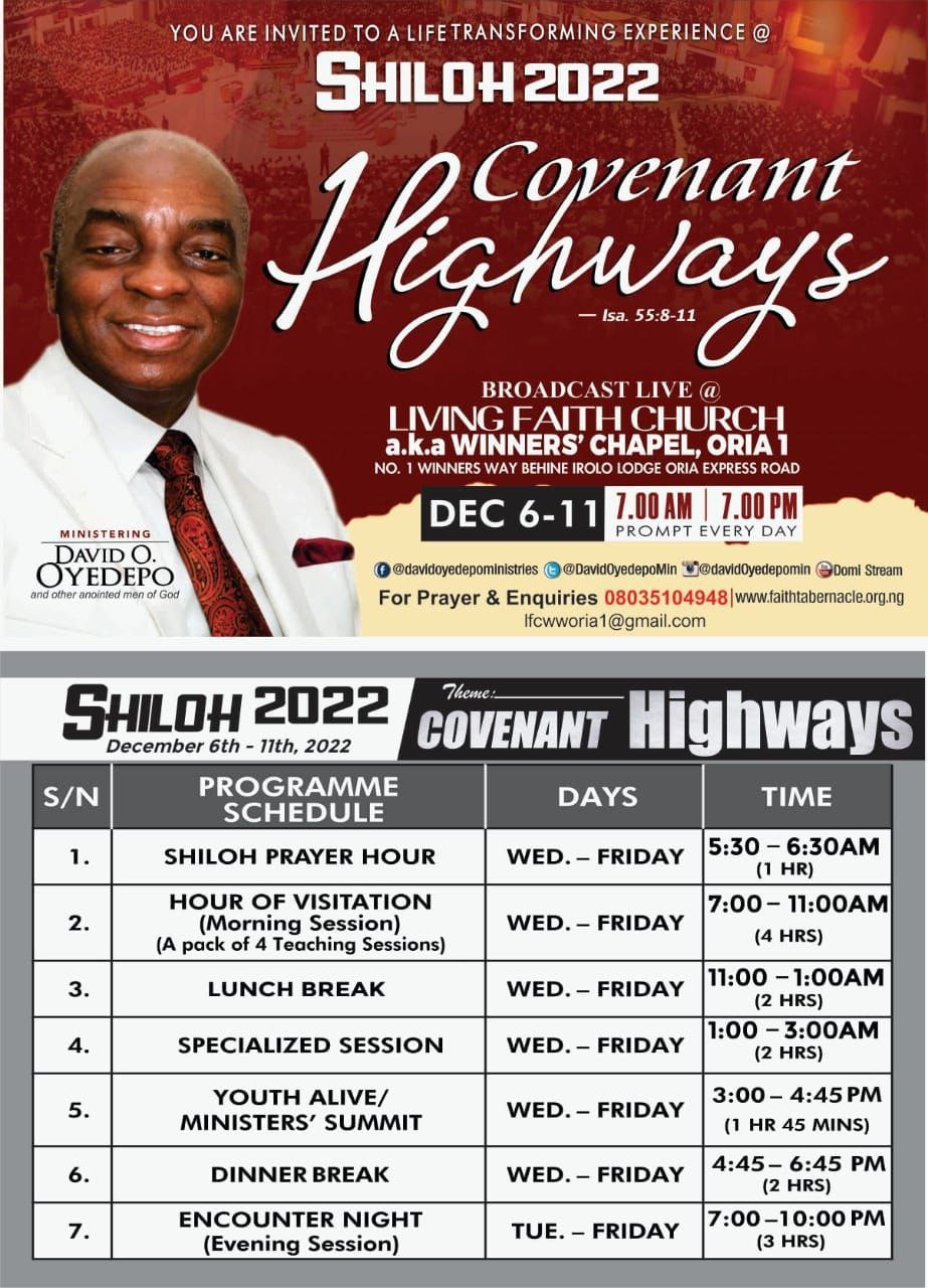 Shiloh 2022 : See All Shiloh 2022 Viewing Centres Here