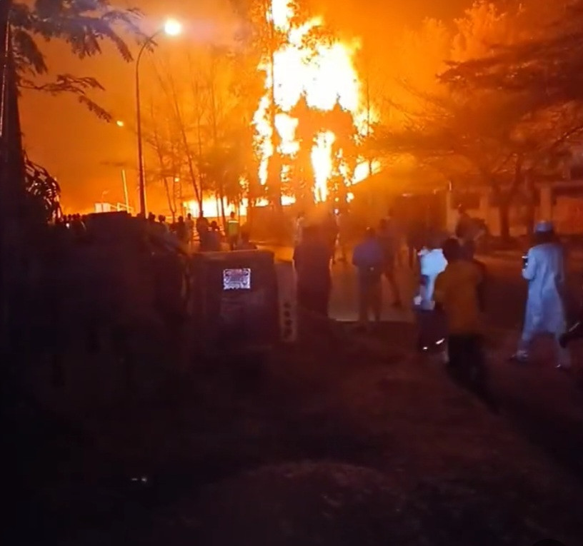 See Video As Fire Breaks Out At Filling Station