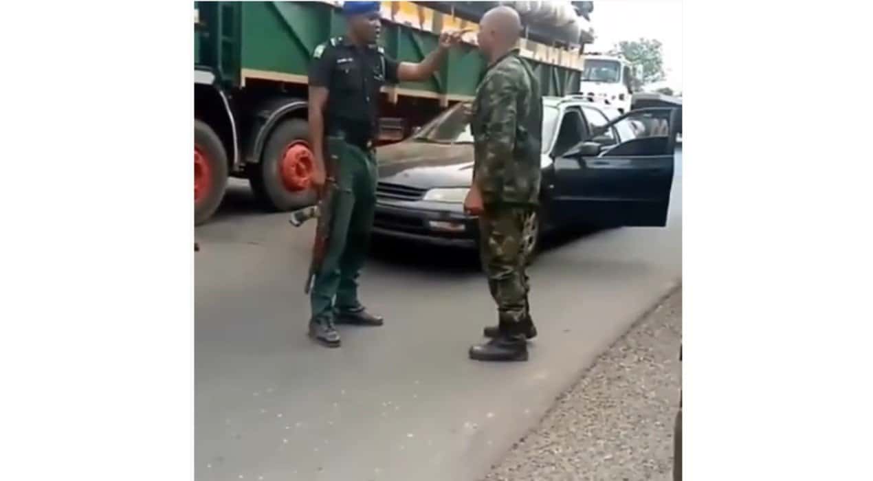 Watch Viral Video Of Police Officers, Soldiers Fighting Over Traffic Rule Violation