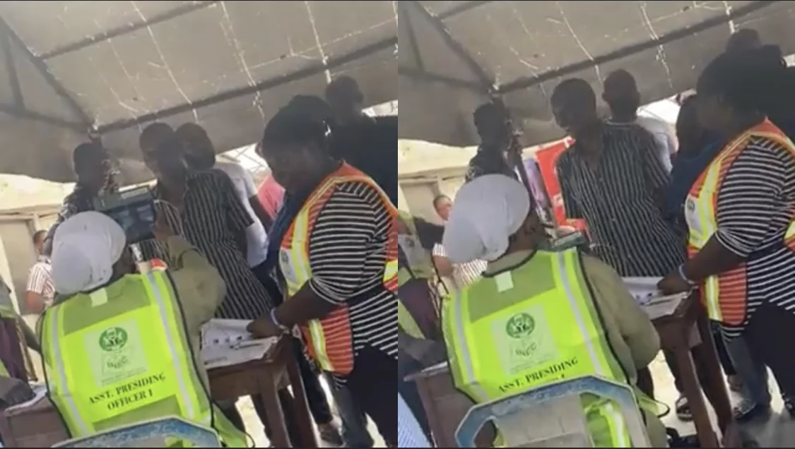 Trending Video Of Man Threatening Voters In Lagos, Says "Go Home If You Are Not Voting APC"