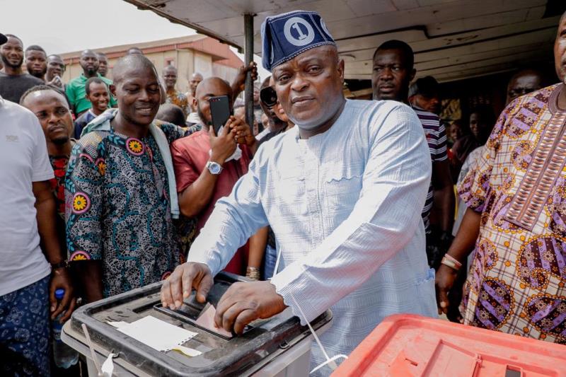 Presidential Election: Lagos Speaker Obasa Votes, Expresses Hope In APC’s Victory