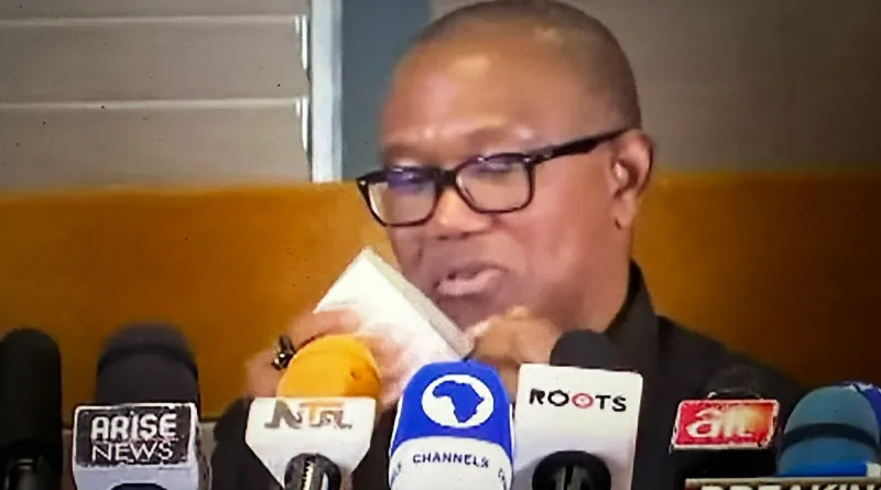 Watch Video Of Moment Peter Obi Cries On Live TV While Addressing Media Over 2023 Election