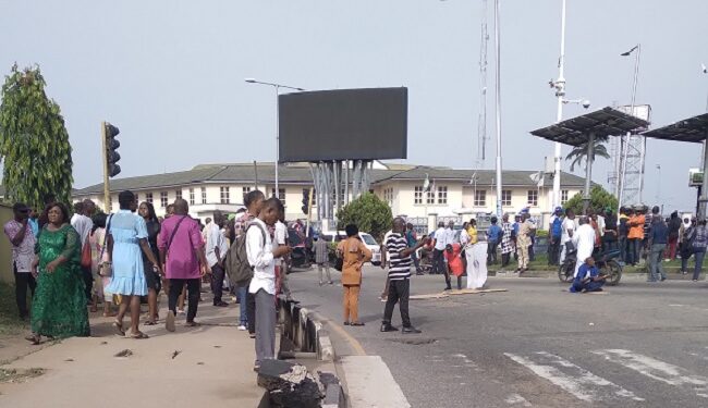 Passengers Stranded At Airport As Aviation Unions Begin Strike