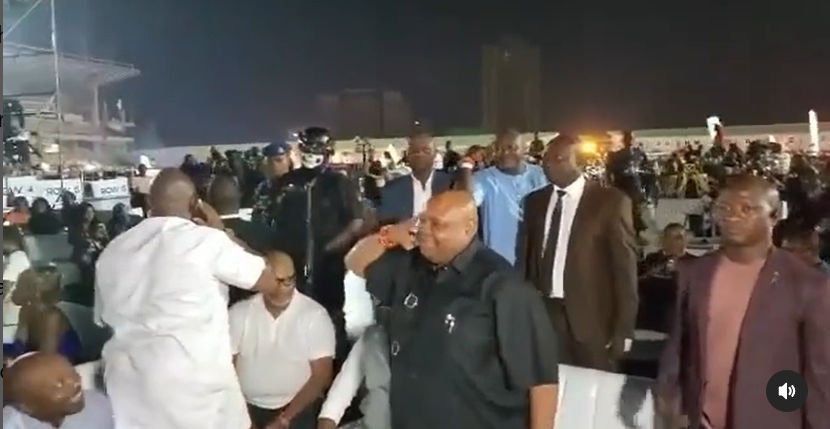 See Video As Governor Ademola Adeleke Attends Davido's Concert In Lagos