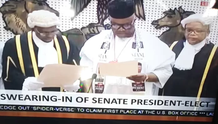 10th Senate: Godswill Akpabio Sworn In As Senate President