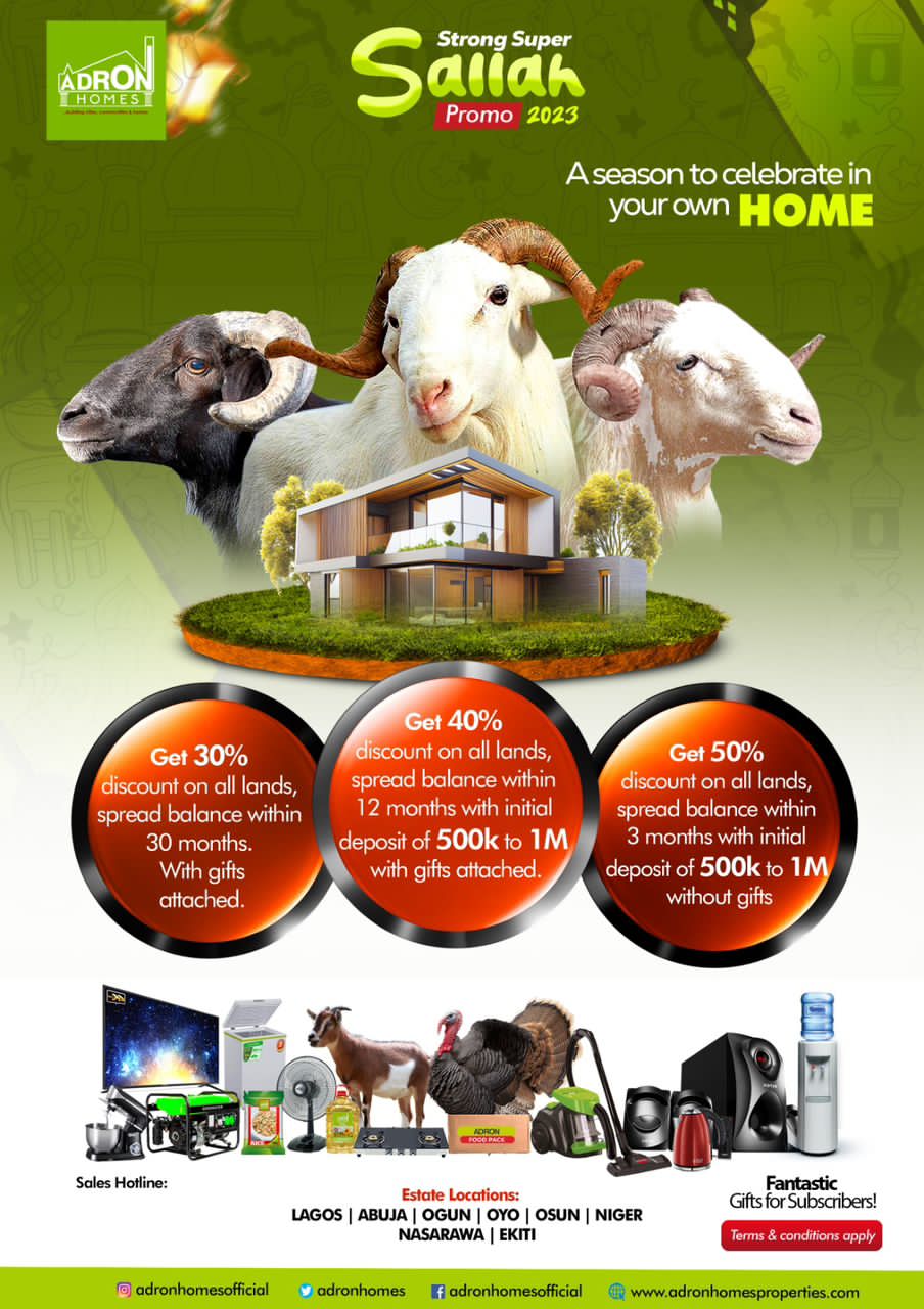 Join Now! Adron Homes Sallah Promo Is Still Ongoing