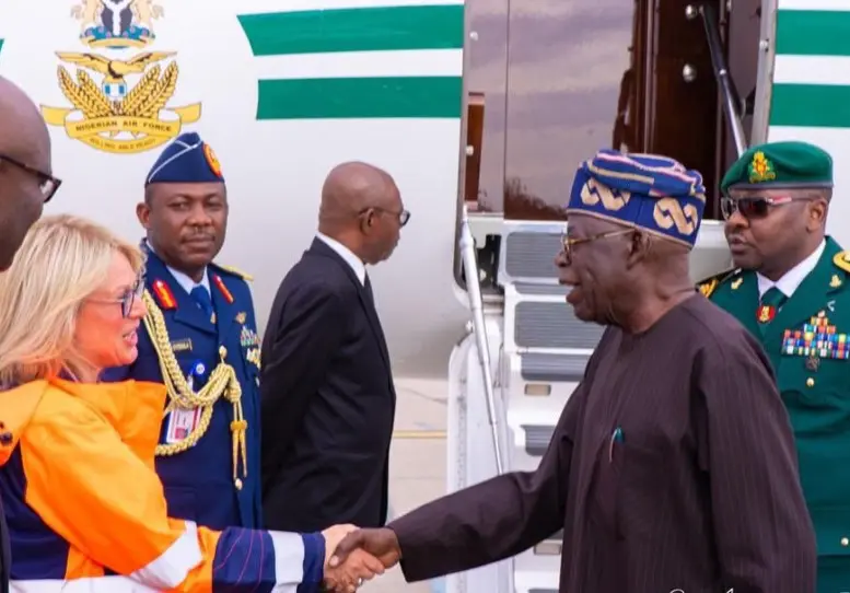 See Video And Photos As Tinubu Arrives In France