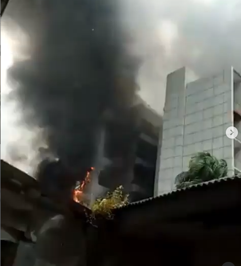See Video As Fire Breaks Out At Lagos Port, Millions Lost