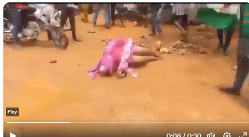 Viral Video Of Moment Female Politician Was Attacked, Stoned, Beaten With Sticks