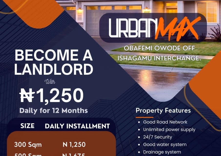 How To Own A Property In Lagos With Just N1,250