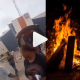 See Video As GTBank Customer Tries To Set Himself On Fire After An Unauthorized Debit From His Account