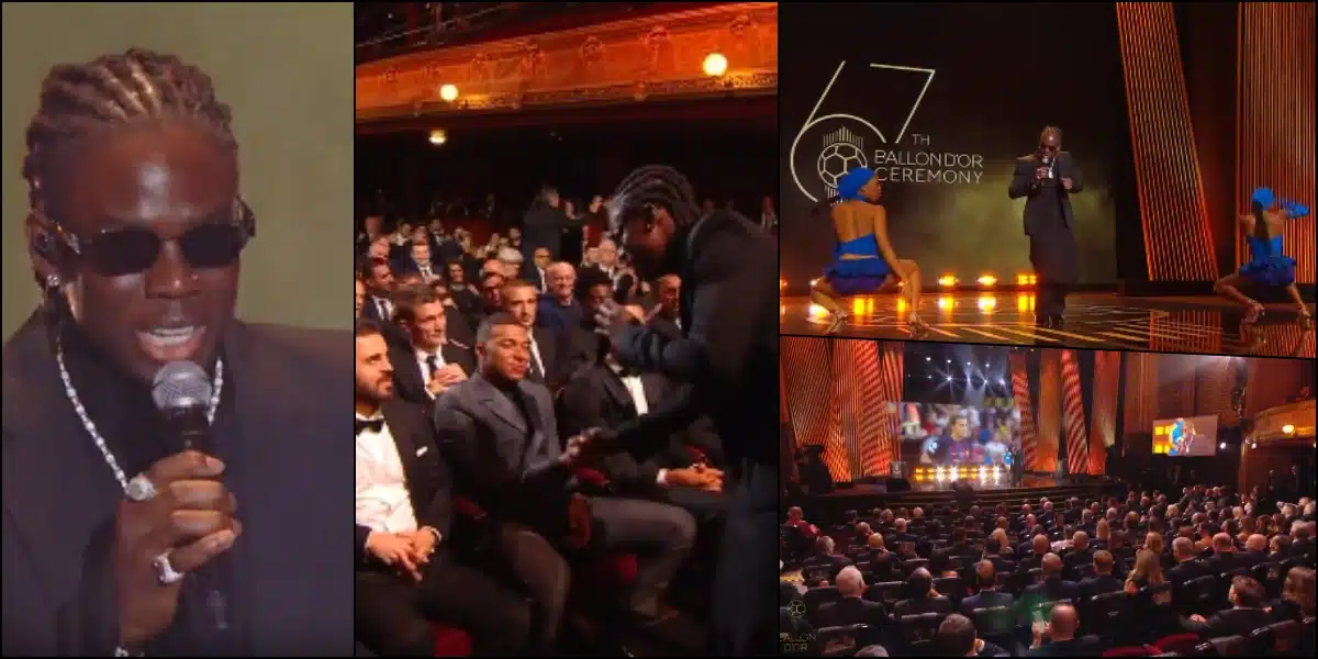 Video Of Rema's Performance At Ballon d'Or 2023 Event In Paris