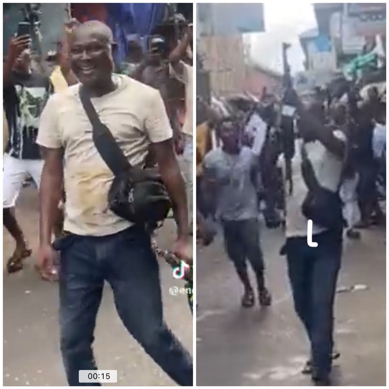Viral Video Of Moment Ladipo Trader Shot AK-47 To Celebrate Re-opening Of Market