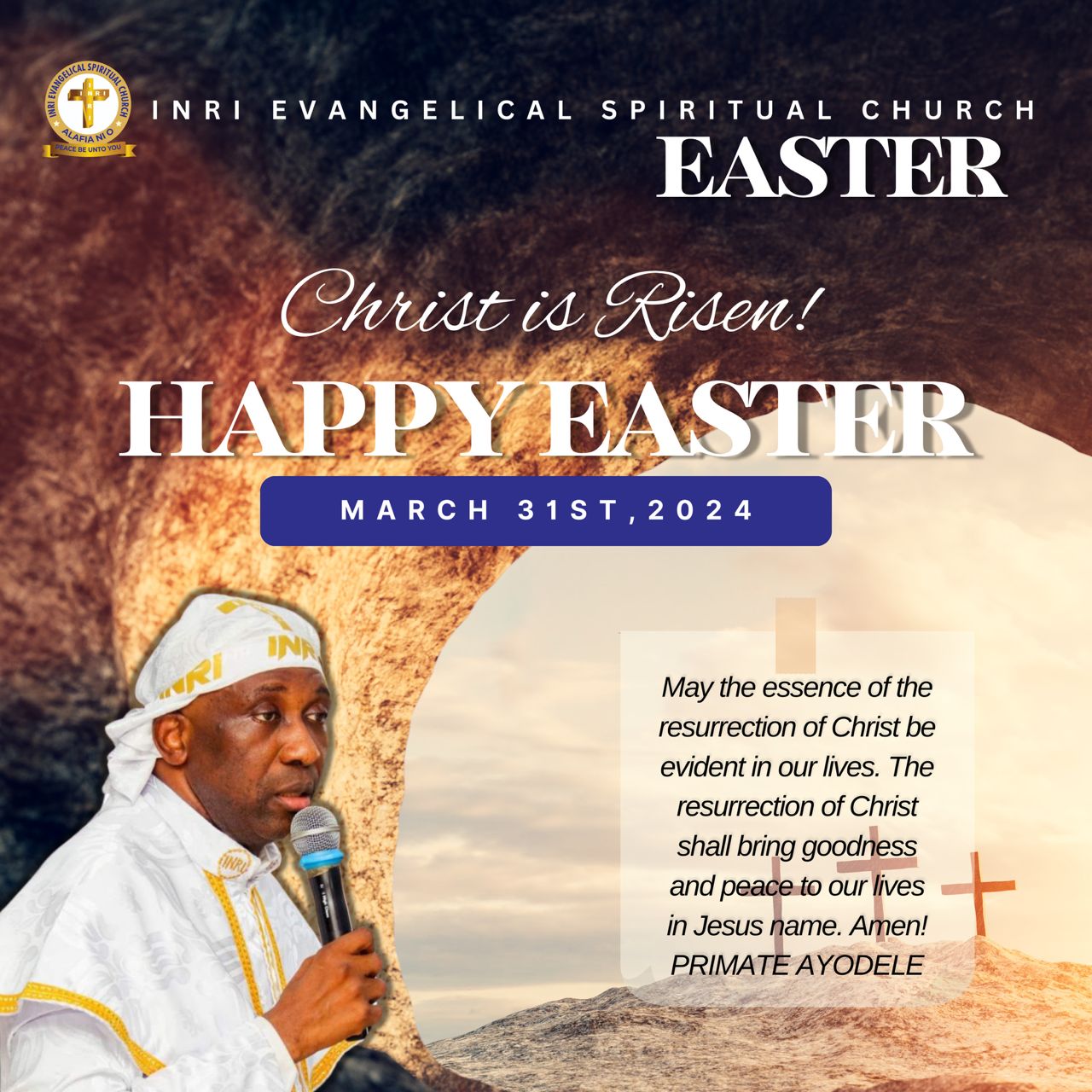 Easter: Primate Ayodele Releases Seven-Point Prayer Agenda For Nigerians, Preaches Charity