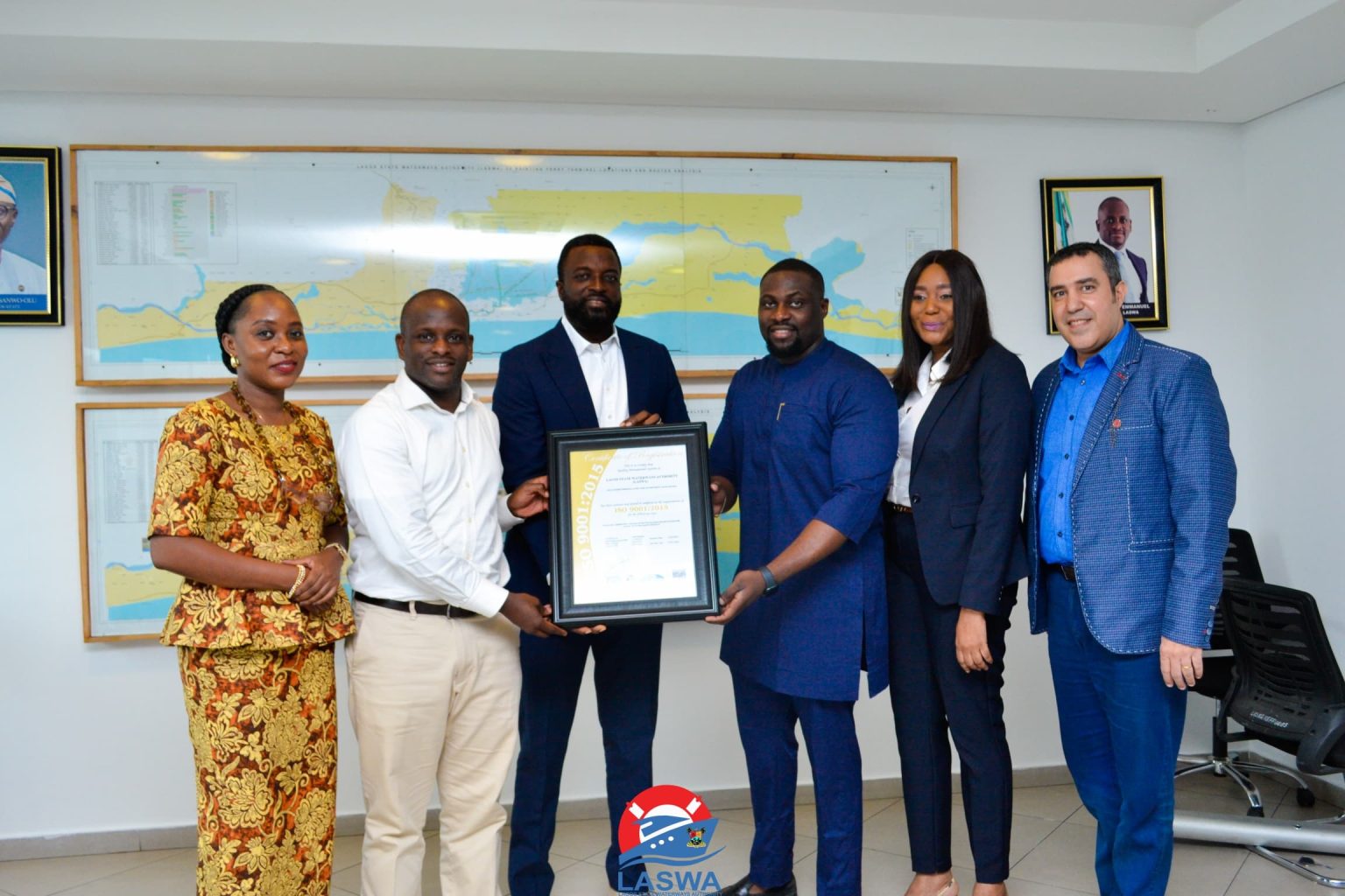 Lagos State Inland Waterways Authority Receives International Organization For Standardization (ISO) Certificate