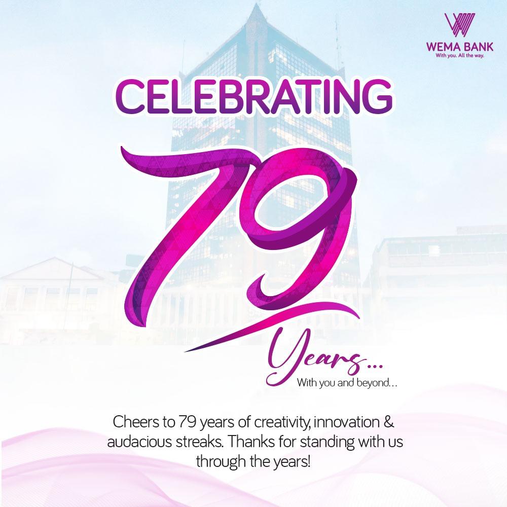 Wema Bank Celebrates 79 Years Of Remarkable Journey