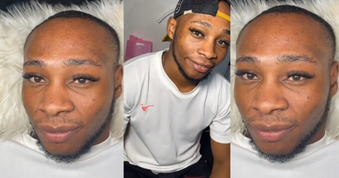 VIDEO: Man Undergoes Eyelash Extension