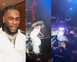 ICYMI: Video Of Moment Burna Boy Fell Off Stage While Performing