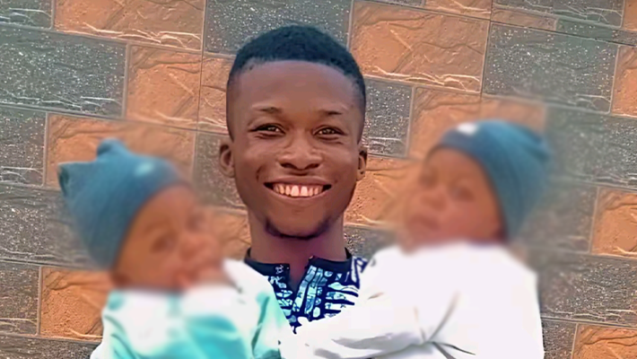 Lagos Father and Nine-Month-Old Twins