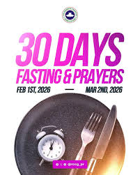 RCCG 30 Days Fasting And Prayers