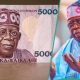 ₦5000 Note Featuring Tinubu’s Picture