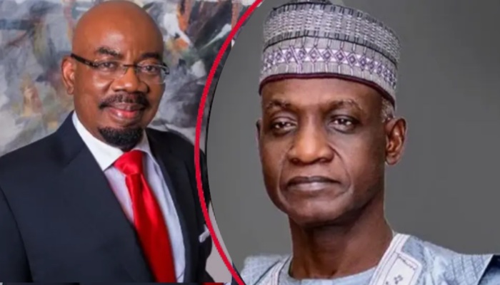 Mustafa Bello and Jim Ovia