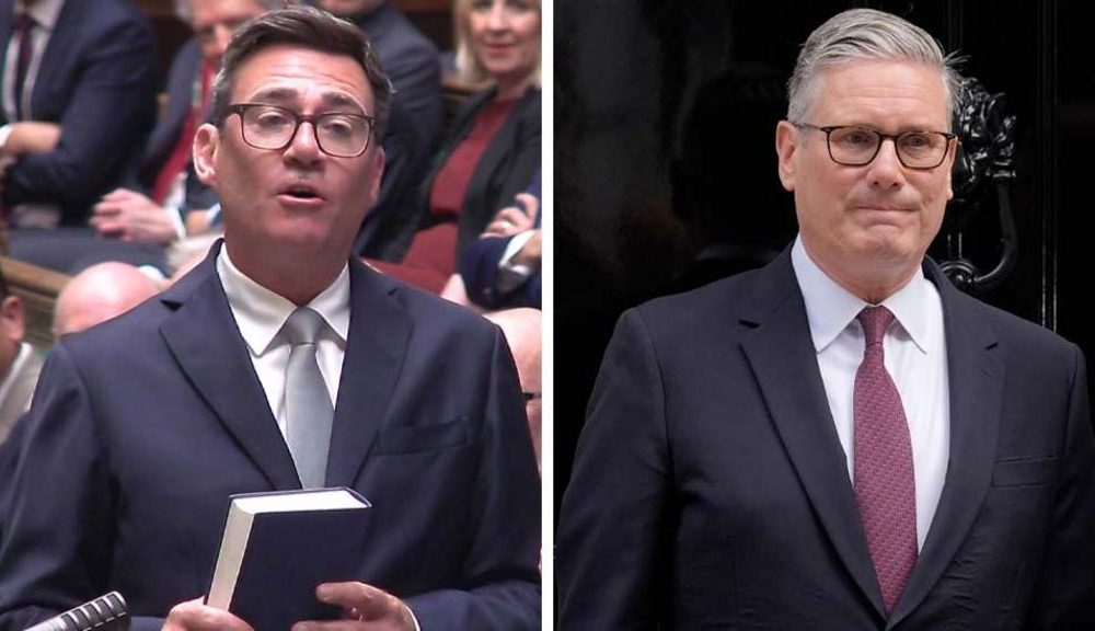 Andy Burnham and Keir Starmer
